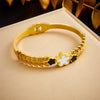 Wholesale Magnetic Czech Diamond Bracelet Titanium Steel Geometric Style Electroplated Unisex Jewelry