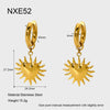 Wholesale Maillard Style Gold Plated Stainless Steel Heart Geometric Beaded Chain Pendant Necklace And Earrings Jewelry For Women