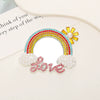 Wholesale Makeup Mirror Phone Case Jewelry Pearl Mirror Alloy Rainbow Diamondembedded Electroplating Accessories For Women