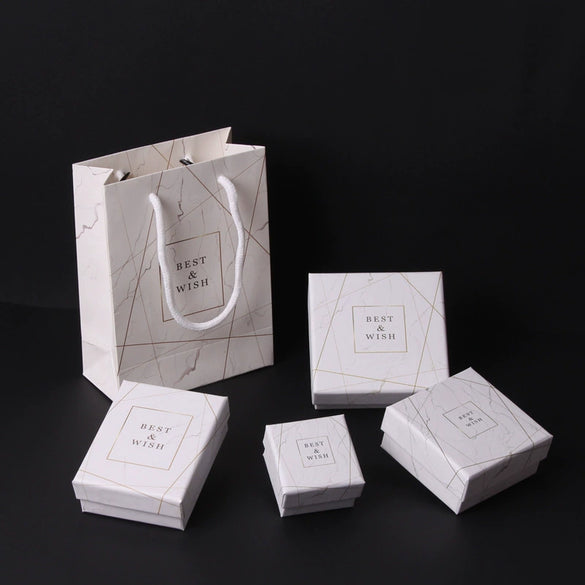 Wholesale Marble Style Jewelry Packaging Box Made Of Paper And Cardboard