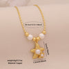 Wholesale Marine Animal Pendant Necklace With Imitation Pearl And Copper Material