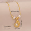 Wholesale Marine Animal Pendant Necklace With Imitation Pearl And Copper Material