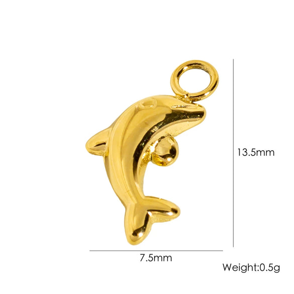 Wholesale Marine Animals Stainless Steel Pendant Jewelry With Electroplating Vacuum In Furnace Process