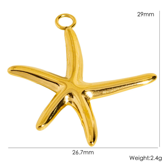 Wholesale Marine Animals Stainless Steel Pendant Jewelry With Electroplating Vacuum In Furnace Process