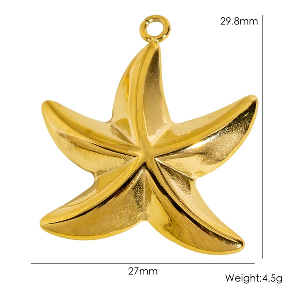 Wholesale Marine Animals Stainless Steel Pendant Jewelry With Electroplating Vacuum In Furnace Process