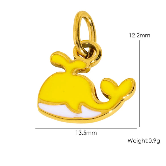 Wholesale Marine Animals Stainless Steel Pendant Jewelry With Electroplating Vacuum In Furnace Process
