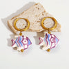 Wholesale Marine Earrings Stainless Steel Animal Shaped Niche Design Nonfading Earrings