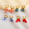 Wholesale Marine Earrings Stainless Steel Animal Shaped Niche Design Nonfading Earrings