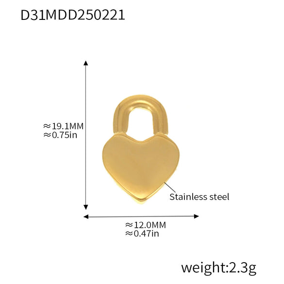 Wholesale Marine Series Stainless Steel Jewelry Accessories Pendant With Love And Heart Flower Pattern Electroplated Titanium Steel Necklace Pendant