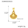 Wholesale Marine Series Stainless Steel Jewelry Accessories Pendant With Love And Heart Flower Pattern Electroplated Titanium Steel Necklace Pendant