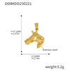 Wholesale Marine Series Stainless Steel Jewelry Accessories Pendant With Love And Heart Flower Pattern Electroplated Titanium Steel Necklace Pendant