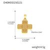 Wholesale Marine Series Stainless Steel Jewelry Accessories Pendant With Love And Heart Flower Pattern Electroplated Titanium Steel Necklace Pendant