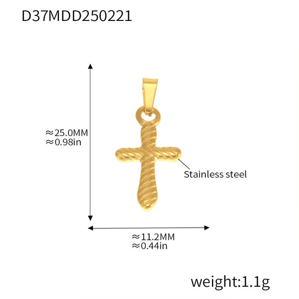 Wholesale Marine Series Stainless Steel Jewelry Accessories Pendant With Love And Heart Flower Pattern Electroplated Titanium Steel Necklace Pendant