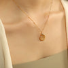 Wholesale Marine Series 316L Stainless Steel Necklace With Animal And Zodiac Pattern Electroplated Pendant For Women