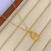 Wholesale Marine Series Titanium Steel Three Dimensional Hollow Shell Pendant Necklace And Bracelet Jewelry Set For Women With Electroplating Animal And Zodiac Shape