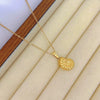 Wholesale Marine Series Titanium Steel Three Dimensional Hollow Shell Pendant Necklace And Bracelet Jewelry Set For Women With Electroplating Animal And Zodiac Shape