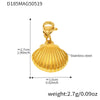 Wholesale Marine Style Octopus Shell Conch Clavicle Necklace Stainless Steel Titanium Steel Geometric Electroplated Summer Jewelry For Women