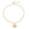 Wholesale Marine Style Stainless Steel Pendant Necklace With Starfish Seahorse Scallop Seaweed Electroplated