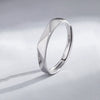 Wholesale M?bius Ring 925 Sterling Silver Geometric Fashion Electroplated Unisex Couple Ring