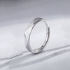Wholesale M?bius Ring 925 Sterling Silver Geometric Fashion Electroplated Unisex Couple Ring