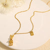 Wholesale Mechanical Rabbit 316L Stainless Steel Necklace For Women Electroplated Fashion Animal Style