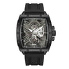 Wholesale Men's Alloy And Silicone Hollow Non Mechanical Sports Luminous Waterproof Barrel Shaped Watch