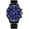 Wholesale Men's Alloy And Stainless Steel Business Style Round Dial Quartz Watch With Horseshoe Buckle