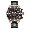 Wholesale Men's Alloy And Stainless Steel Round Dial Outdoor Sports Watch With Mineral Strengthened Glass Mirror And Spiral Crown
