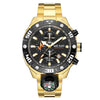 Wholesale Men's Alloy And Stainless Steel Round Dial Outdoor Sports Watch With Mineral Strengthened Glass Mirror And Spiral Crown