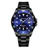 Wholesale Men's Alloy And Stainless Steel Watch Round Dial Luminous Waterproof Trendy Sports Watch