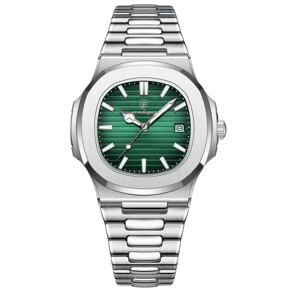 Wholesale Men's Alloy And Stainless Steel Waterproof Ultrathin Square Business Quartz Watch