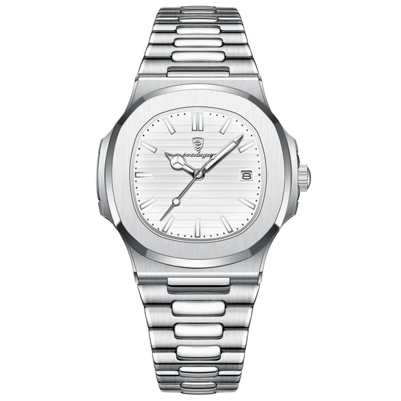 Wholesale Men's Alloy And Stainless Steel Waterproof Ultrathin Square Business Quartz Watch
