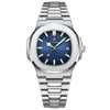 Wholesale Men's Alloy And Stainless Steel Waterproof Ultrathin Square Business Quartz Watch