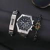 Wholesale Men's Alloy And Titanium Watch With Round Dial Pin Buckle Spiral Crown And Leisure Style