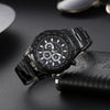 Wholesale Men's Alloy And Titanium Watch With Round Dial Pin Buckle Spiral Crown And Leisure Style