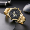 Wholesale Men's Alloy Band Set Watch Leisure Style Round Dial Quartz Movement