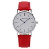 Wholesale Men's Alloy Case Pu Strap Round Dial Watch With Mineral Strengthened Glass Mirror