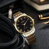 Wholesale Men's Alloy Case Steel Strip Strap Quartz Watches With Round Dial And Fashionable Style