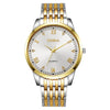 Wholesale Men's Alloy Case Steel Strip Strap Quartz Watches With Round Dial And Fashionable Style