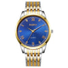 Wholesale Men's Alloy Case Steel Strip Strap Quartz Watches With Round Dial And Fashionable Style