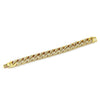 Wholesale Men's Alloy Geometric Diamond Bracelet Hiphop Style Goldplated