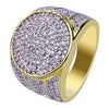 Wholesale Men's Alloy Gold Plated Geometric Ring