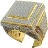 Wholesale Men's Alloy Gold Plated Geometric Ring