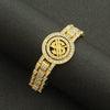 Wholesale Men's Alloy Hiphop Style Watch With Bracelet Geometric Diamond Design