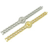 Wholesale Men's Alloy Hiphop Style Watch With Bracelet Geometric Diamond Design