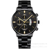 Wholesale Men's Alloy Iron Band Round Dial Leisure Quartz Watch