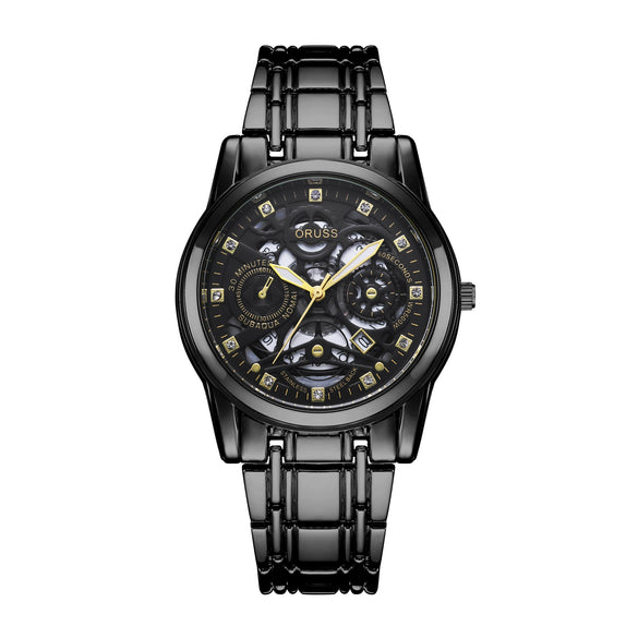 Wholesale Men's Alloy Watch With Hollow Design Luminous And Waterproof Round Dial