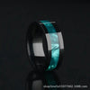 Wholesale Men's Arc Sticker Stainless Steel Ring With Electroplating Treatment