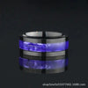 Wholesale Men's Arc Sticker Stainless Steel Ring With Electroplating Treatment