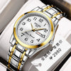 Wholesale Men's Automatic Quartz Watch Stainless Steel Steel Mineral Strengthened Glass Round Dial Waterproof Luminous